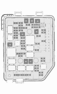 Stroomkring 1 Achterklep 2 3 Verwarmbare achterruit 4 Verwarmbare buitenspiegel 5 Zonnedak 6 Transmissieregelmodule 7