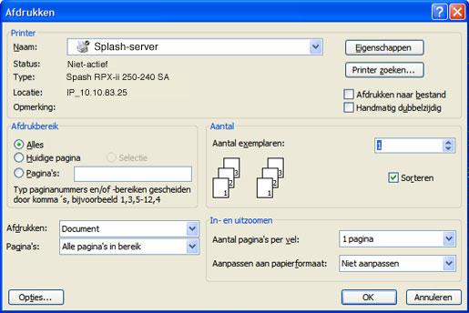AFDRUKKEN VANUIT WINDOWS 53 Afdrukopties instellen vanuit Windows In de meeste Windows-toepassingen worden de afdrukopties ingesteld vanaf het tabblad Afdrukken.