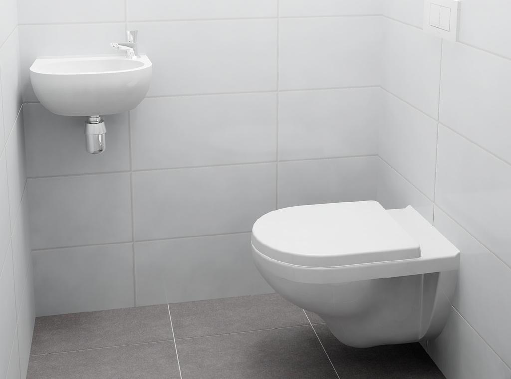 De wanden in de badkamer worden betegeld tot 1,80 m vanaf de afgewerkte vloer en in de douchehoek tot 2,10 m met een wandtegel 20x25 cm in mat of glanswit.