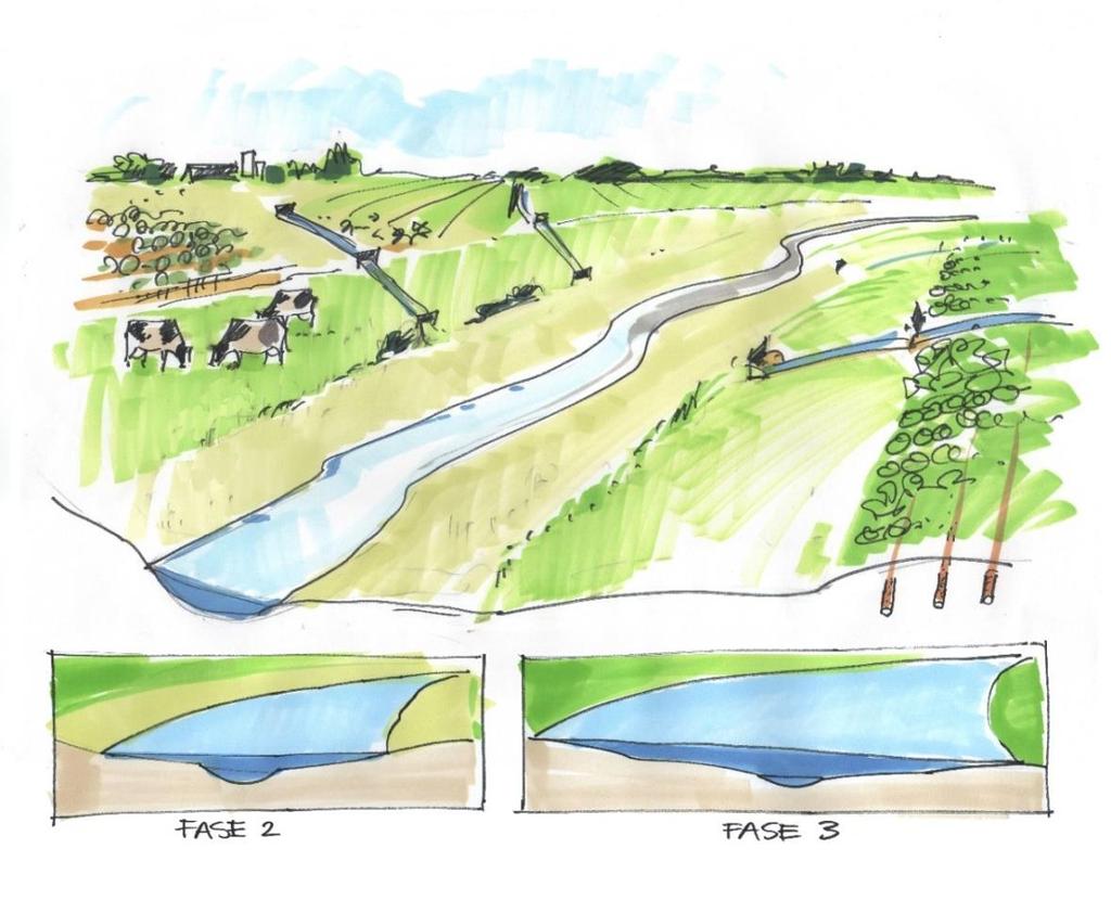 5A. Natuurnetwerk dient alle belangen Waterschap en provincie moeten de hoofdbeken in drie fasen inrichten, het grondgebruik