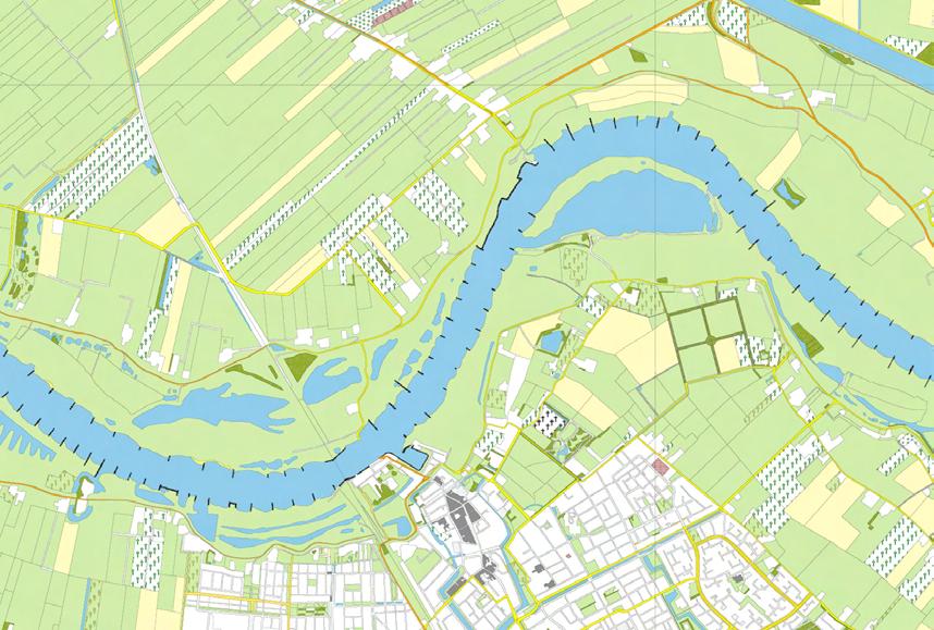 2.6 Rivierkundige situatie Het plangebied omvat twee meanders van de Lek; een vrij scherpe U-bocht om de Redichemse waard, en een flauwere bocht om de Steenwaard.