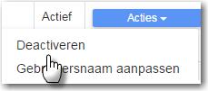 Een contactpersoon (medewerker) kan niet verwijderd worden. Wel kunt u de contactpersoon deactiveren, waardoor deze niet meer kan inloggen. Het deactiveren van een contactpersoon gaat als volgt: 1.