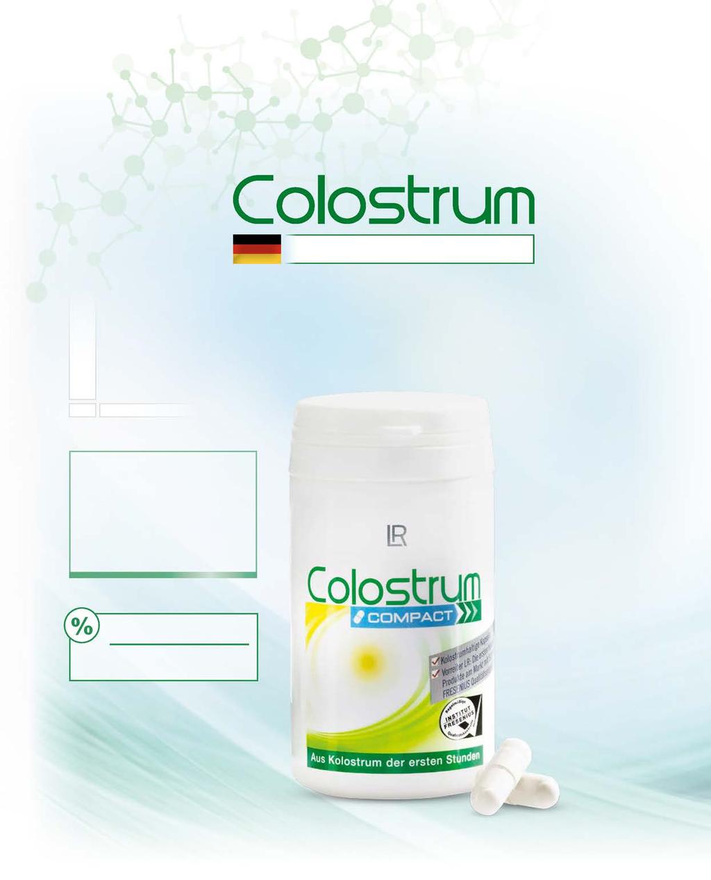 dagportie Colostrum Compact Gebruiksaanbeveling: dagelijks 2 x 1 capsule 60 capsules / 30,9