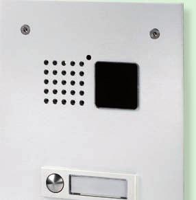 Entreepanelen Bouwkundig Integratie van deurintercom in niet standaard Comelit panelen wordt mogelijk met speciaal hiervoor ontwikkelde inbouwcomponenten.