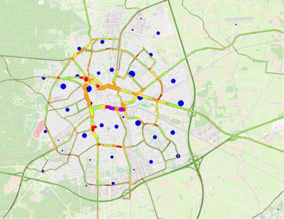 Knelpuntanalyse voor locaties UC Uit de mobiliteitsscan BBV blijkt dat de vertraagde