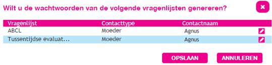 vullen (de informant; in dit geval moeder), en wat de naam en het e mailadres is van de contactpersoon. Deze gegevens worden opgehaald uit het adresboek.