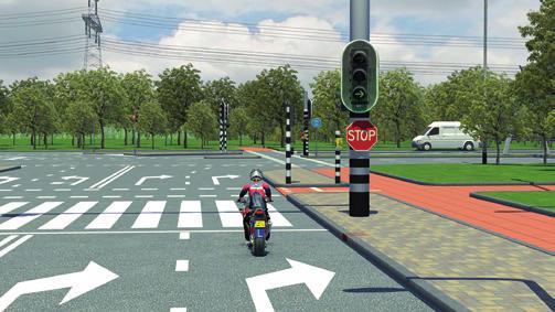 TOETS JE KENNIS 2 1 5 De basisregel voor de voorrang op kruispunten is: A. Motorvoertuigen gaan voor fietsers en bromfietsers. B. Verkeer van rechts gaat voor. C.