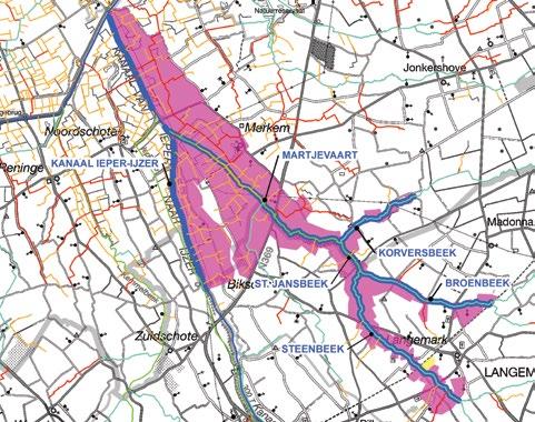 8. Martjesvaart 8.1. Beschrijving modelgebied 8.1.1. Algemene kenmerken Het stroomgebied van de Martjesvaart is gesitueerd in het westen van de provincie West-Vlaanderen.