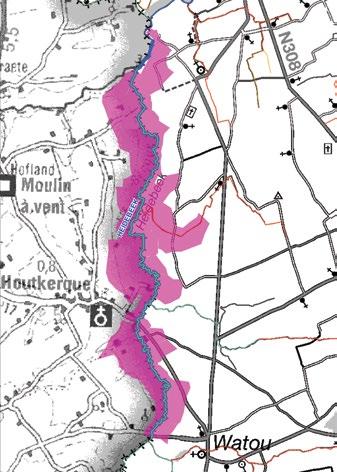 4. Heidebeek 4.1. Beschrijving modelgebied 4.1.1. Algemene kenmerken Het stroomgebied van de Heidebeek is gelegen in het zuidwesten van de provincie West-Vlaanderen op de Frans-Belgische grens.