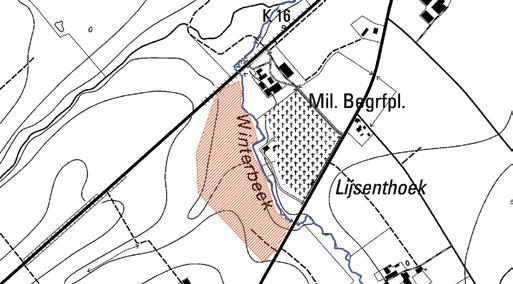GOG Winterbeek De locatie voor het GOG Winterbeek is gesitueerd op de linkeroever van de Vleterbeek nabij de opwaartse rand van het model te Poperinge.