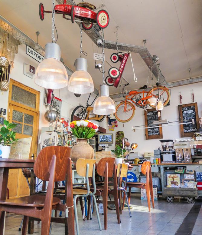 Koffie & Zo MAP QUADRANT // I-11 Coffee bar & gift shop Besides coffee, pastries and lunch, they offer varied assortment of vintage furniture and original gadgets with an interesting story.