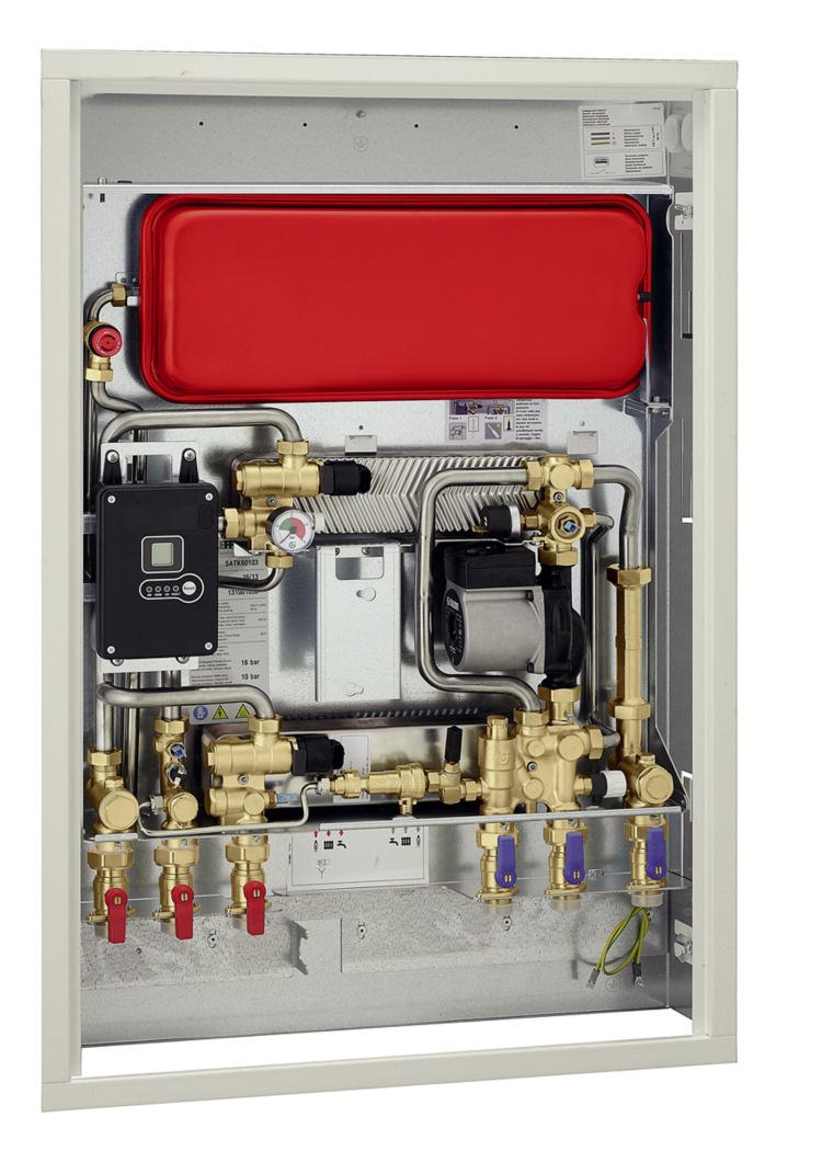 E INBOUW COMPACTE DISTRIBUTIE-UNIT MET GESCHEIDEN WATERVOORZIENING ONMIDDELLIJKE PRODUCTIE SANITAIR WARM WATER - SERIE SATK60 SOUS-STATION COMPACTE ENCASTRÉE AVEC SÉPARATION HYDRAULIQUE PRODUCTION