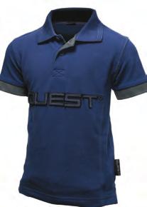 Casual POLO Polo Quest 4405 polo kraag met 3 knoopsluiting geribte