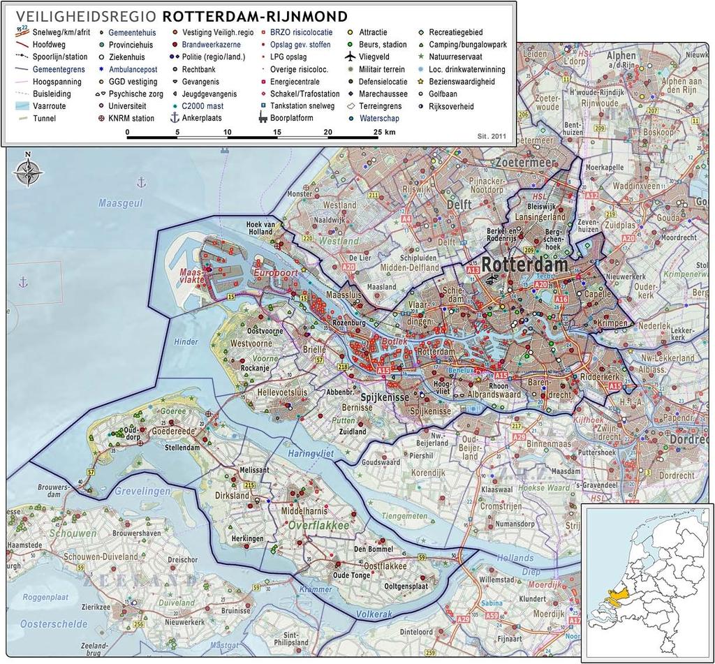 2 Algemene kenmerken Regio 2.1 Inleiding Gebiedskenmerken De Veiligheidsregio Rotterdam-Rijnmond (VRR) is een regionaal samenwerkingsverband volgens de Wet Gemeenschappelijke Regelingen.
