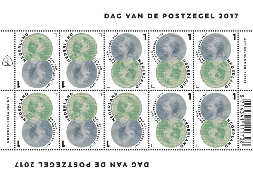Dag van de Postzegel 13 oktober 2017 Ook dit jaar is voor het ontwerp van de uitgifte voor de Dag van de Postzegel teruggegrepen op een oude Nederlandse postzegel.