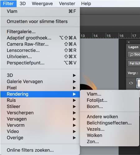 Hoofdstuk 1 Filters -------------------------------------------------------------------------------------------------------------------------------------- In dit hoofdstuk: Rendering Vlam Rendering