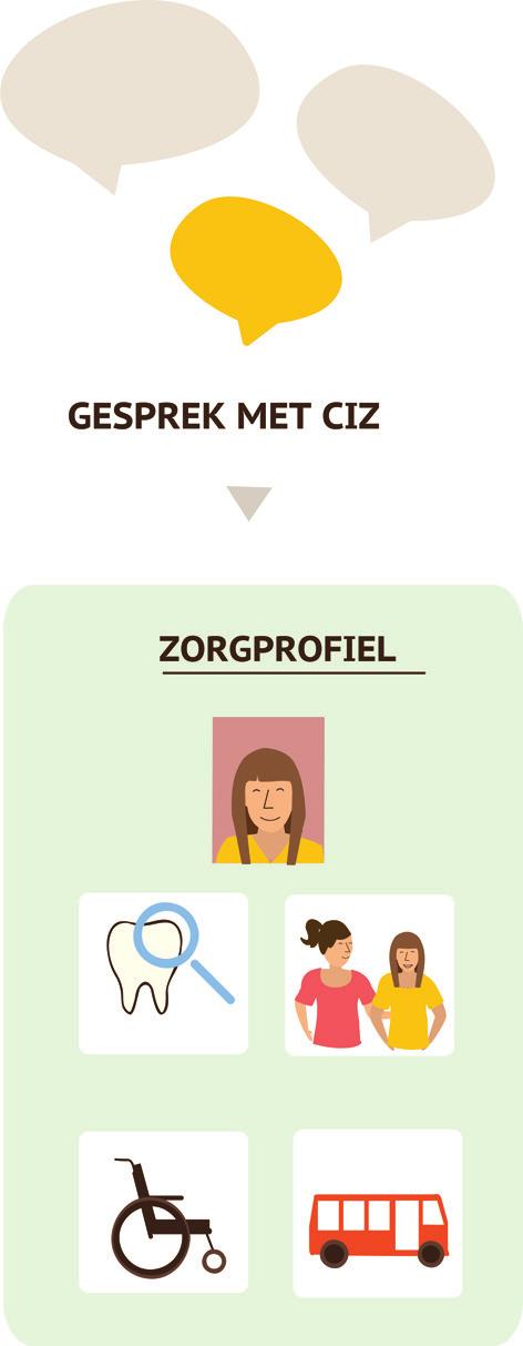 Zorgprofiel In een zorgprofiel staat welke zorg én hoeveel zorg iemand nodig heeft. In een zorgprofiel staat omschreven hoe die zorg er uit ziet.