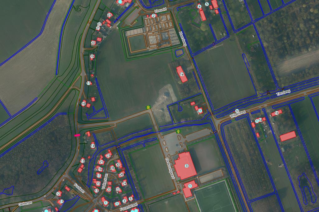 Voorstel locatie JOP Groot-Ammers 100 m 1:2500