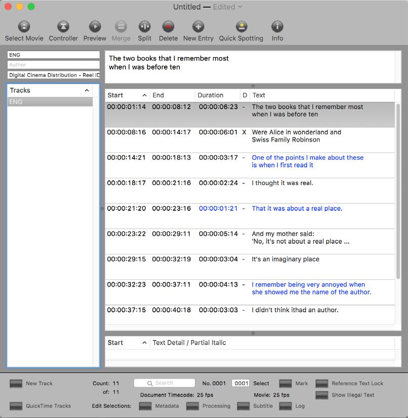 Werken in Annotation Edit Interface De belangrijkste functies van Annotation Edit staan verspreid overheen twee kaders: het Document Window en de Video Controls.