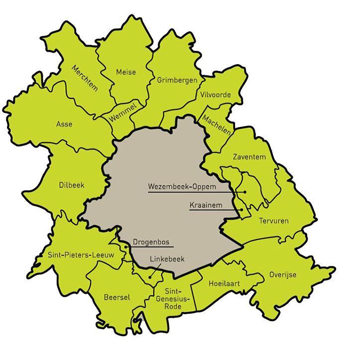 Achtergrond Vlaamse Rand: 19 Vlaamse gemeenten