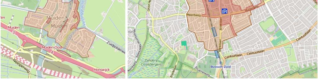 de omgeving van het station Naarden-Bussum. In de zone bij het station worden ontheffingen uitgegeven voor langparkeerders (bewoners en werkers in de zone).