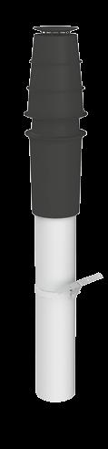 EconeXt, Dakdoorvoeren voor VR en HR verwarmingstoestellen EconeXt HR kunststof dakdoorvoer concentrisch met aluminium binnenpijp 0/.,0 Incl.