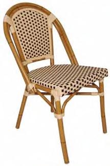 0(d). Gewicht,kg CF9 Antraciet,00 Kunststof rotan stoel Traditionele stijl rotan bistro stoelen, geschikt voor binnen en buiten