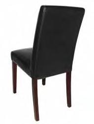 INDOOR / MEUBILAIR Kunstlederen stoelen Stijlvolle en eigentijdse stoelen met rechte rug, perfect geschikt voor hotels en restaurants.