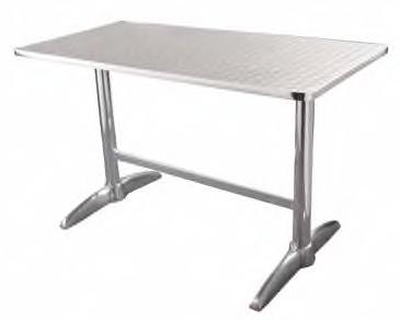 Verzwaarde aluminium voet RVS blad cm tafelhoogte Binnen en buitengebuik Eenvoudige zelfmontage Verzwaarde