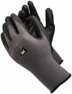 79622 LYON GLOVES ZONDER VOERING BLACK 8, 10, 12 Katoenen handschoenen gecoat met nitrielrubber; Goede grip