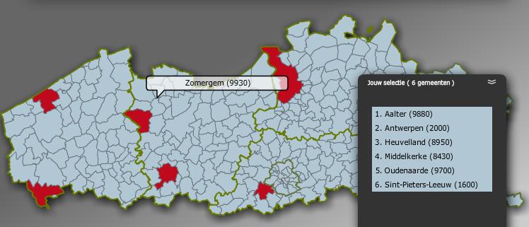 De sociale kaart: # actoren -Antwerpen: 1712