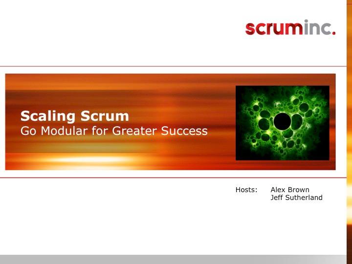 Scrum at Scale