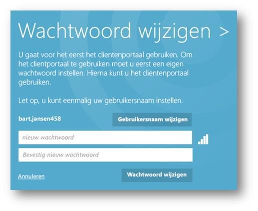 U klikt op de knop Gegevens versturen als u akkoord gaat. mijncaress creëert nu een gebruikersaccount voor de contactpersoon met als gebruikersnaam een afgeleide van het emailadres.