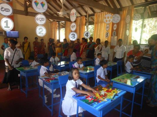In de zomer van 2016 kreeg haar stichting de vraag binnen vanuit Sri Lanka of zij hulp kunnen bieden aan een speciale schoolklas van de Biyagma Primary School met kinderen met een lichamelijk,