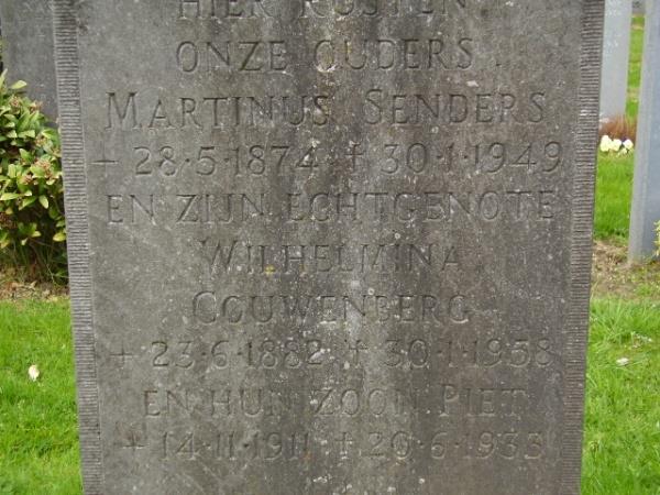 13.7 Martinius Cornelis Senders Geboren op 20 december 1915 te Zeelst en overleden op 7 december