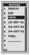 track met een geschatte aankomsttijd (ETA) op uw bestemming.