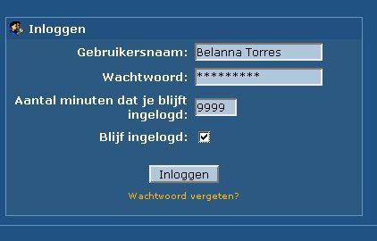 Inloggen Na de registratie kun je je inloggen op het forum. Dit gebeurt door in het menu bovenin het scherm op [log in] te klikken. Bij het volgende scherm vul je je gebruikersnaam en wachtwoord in.