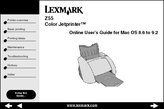 fotopapier Transparanten, coated papier, glossy papier of fotopapier Afdrukken naar wens met de software Lexmark Printeroplossingen (Windows) Dubbelklik op het bureaublad op het pictogram Lexmark Z55
