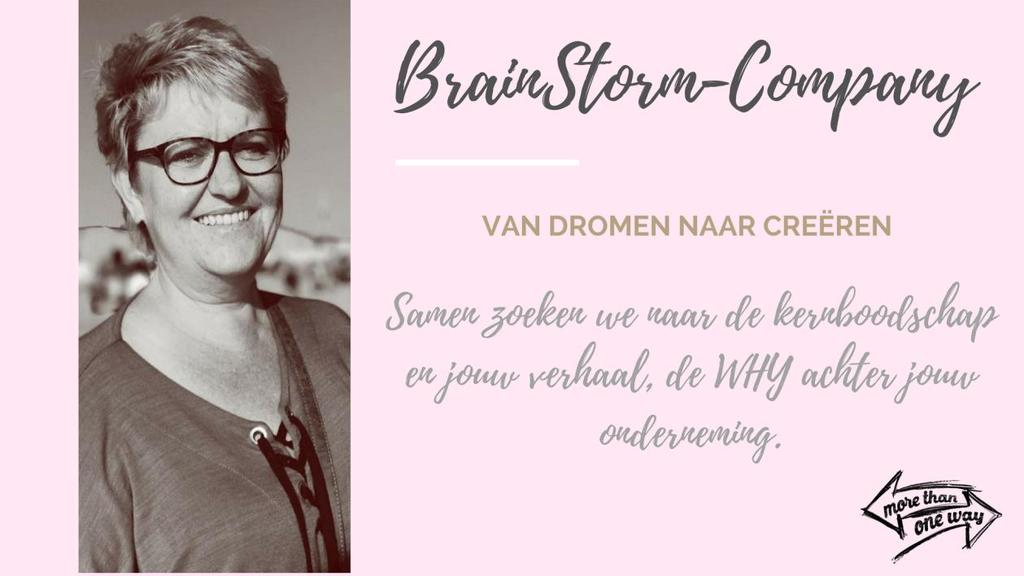 Na een effectieve BrainStormsessie zal je merken dat je vol nieuwe energie zit en trots bent op wat je voor de toekomst klaar hebt staan om jou en je bedrijf naar een volgende stap te helpen.