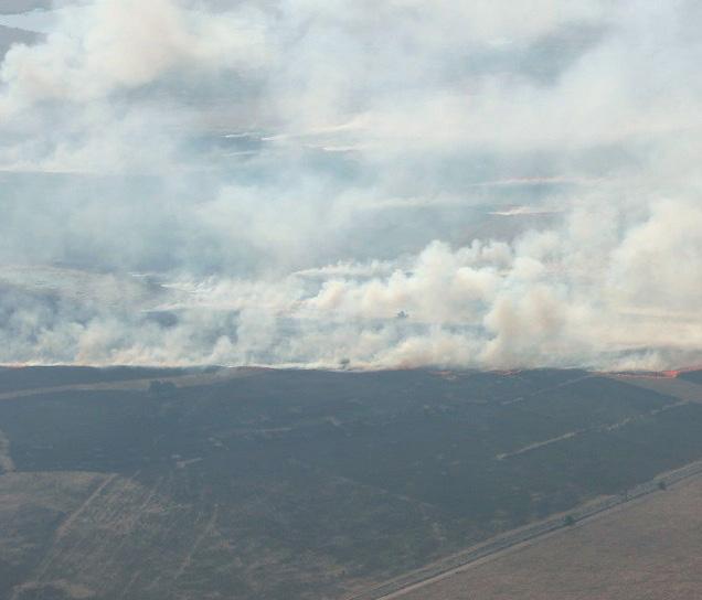De impact van een in potentie onbeheersbare natuurbrand kan zeer groot zijn.