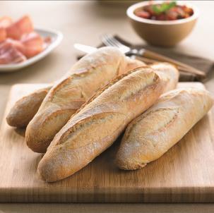 artisanale presentatie en een niet te evenaren smaak. Bak het brood gedurende 5-8 minuten af in een voorverwarmde oven op 230ºC.