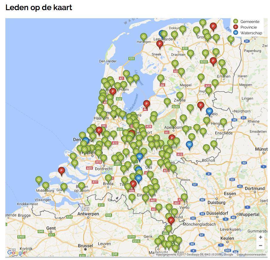 Wie vormen het Klimaatverbond ± 160 gemeente 12 provincies 7