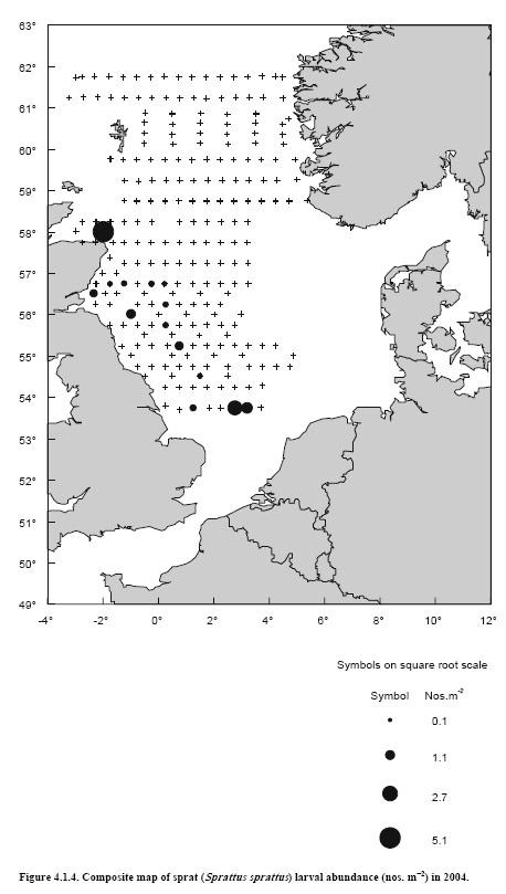 Verspreiding De meeste larven worden in de kustgebieden gevonden (Munk 1993).