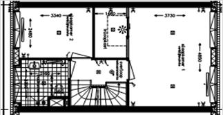 Eerste verdieping Hotelsuite 2 (tekening V-422a) - extra grote master bedroom - volwaardige ruimte voor walk-in closet met schuifdeur grenzend aan master bedroom - bediening licht via bewegingsmelder