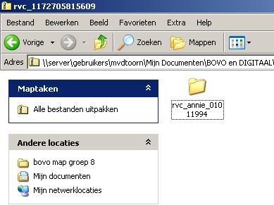 Klik dubbel op de gecomprimeerde map.