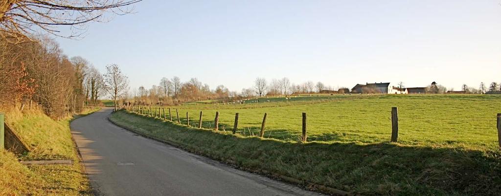 Zie de markering in de luchtfoto