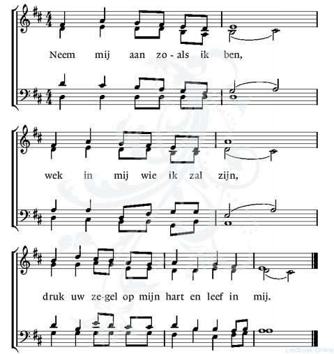 . lied : 833. eerste couplet NL, tweede Engels, derde weer NL. 2.