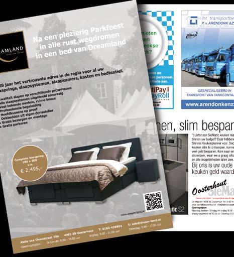 Speciale Parkfeest magazine Logo Entreebewijs 1/4 pagina 1/2 pagina E 450,- x 750,-