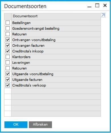 Betalingsvertraging meerekenen Indien u bij een zakenpartner een betalingsvertraging heeft opgegeven (zakenpartner stamgegevens, tabblad betalingscondities ), wordt deze termijn opgeteld bij de