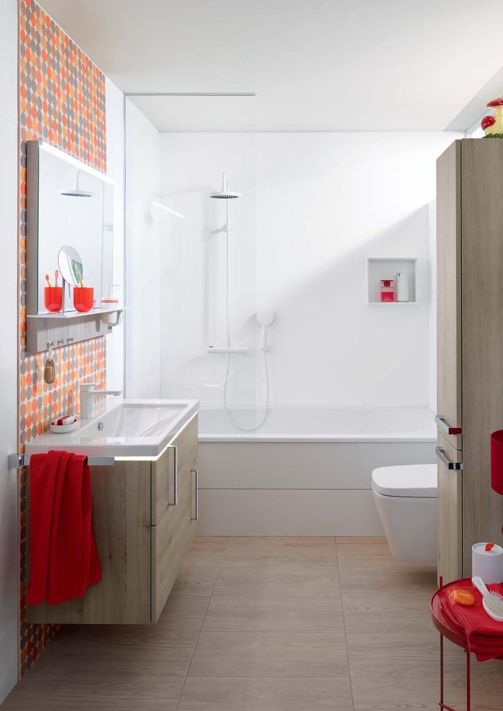 2. Eqio CE QUE VOUS VOULEZ WAT U WIL Polyvalent comme un caméléon : S'adapte parfaitement aux caractéristiques de votre salle de bain.